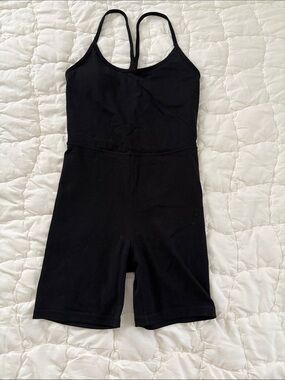 Old Navy Active Black Stretch Racerback Romper